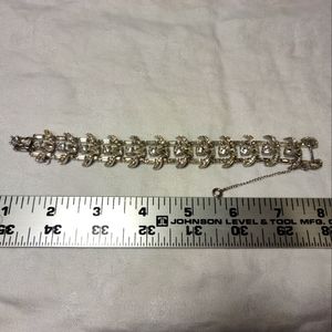 White rhinestone bracelet